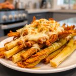 Herzhafter Chicorée mit schmelzendem Käse, perfekt zubereitet im Airfryer.