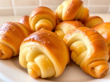 Leckere Mini-Croissants, die im Airfryer perfekt knusprig gebacken werden.