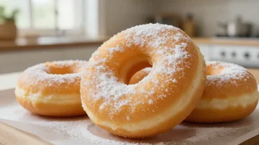 Leckere Donuts im Airfryer, leicht und knusprig gebacken.